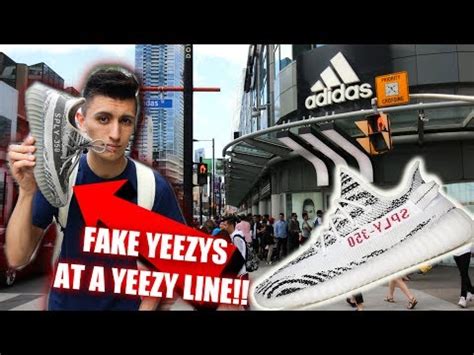 wearing fake yeezys to adidas store|yeezy knockoff.